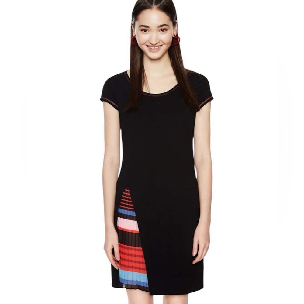 Desigual Black Evaristo Casual Summer Sundress Dress XS